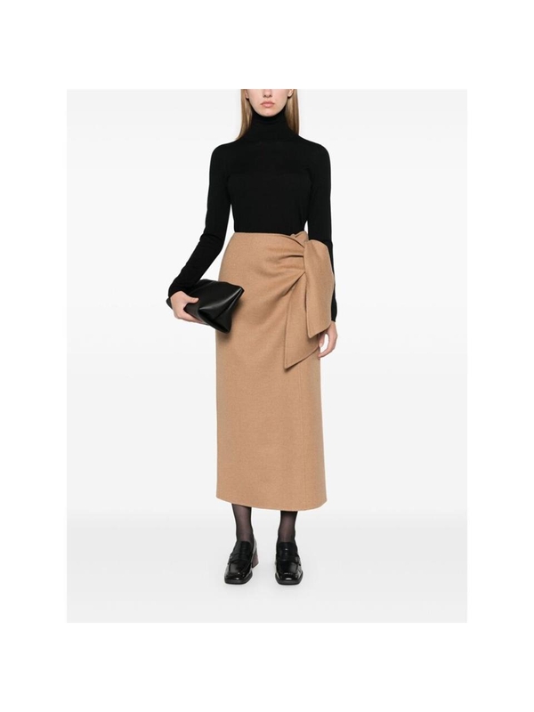 막스마라 FW24 Skirt Max Mara ACLINE1234 611 001 BROWN