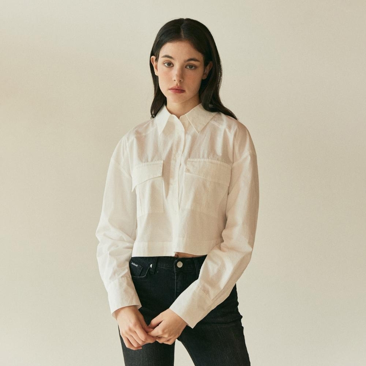 FLARED POCKET SHIRT_IVORY