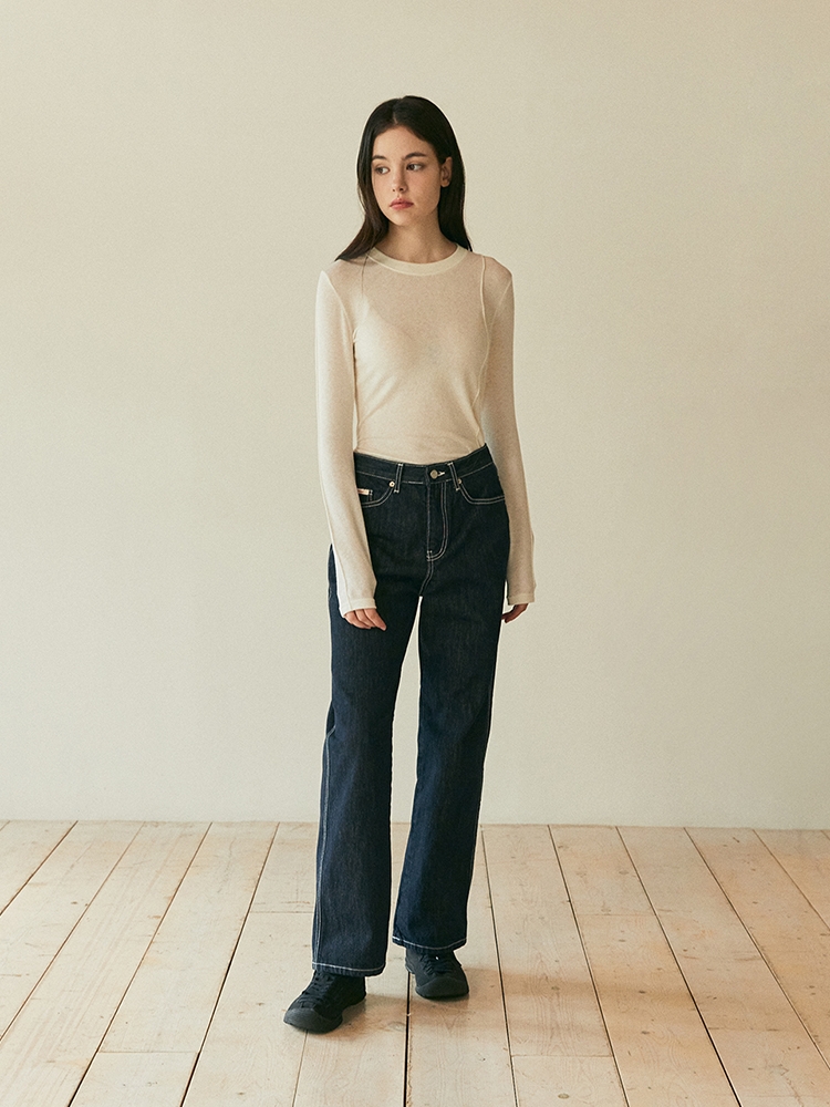 STITCH WIDE PANTS_NON-FADE