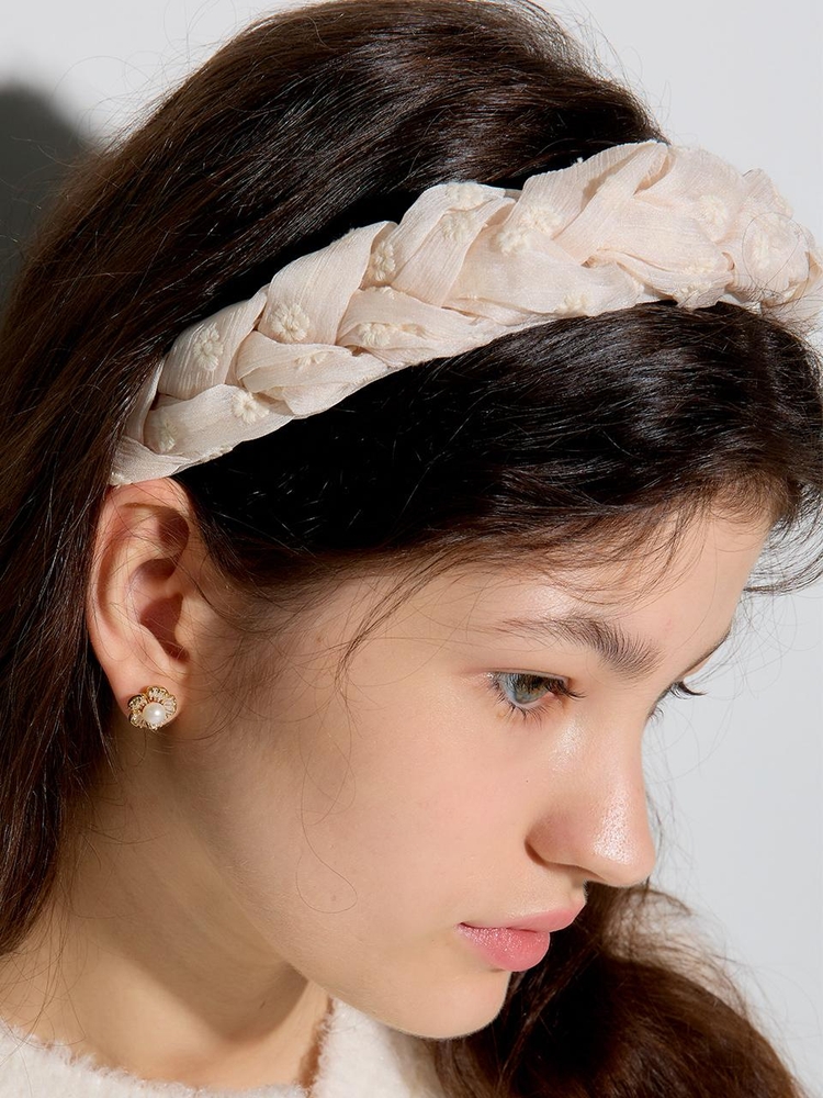 LB_Ivory flower hairband