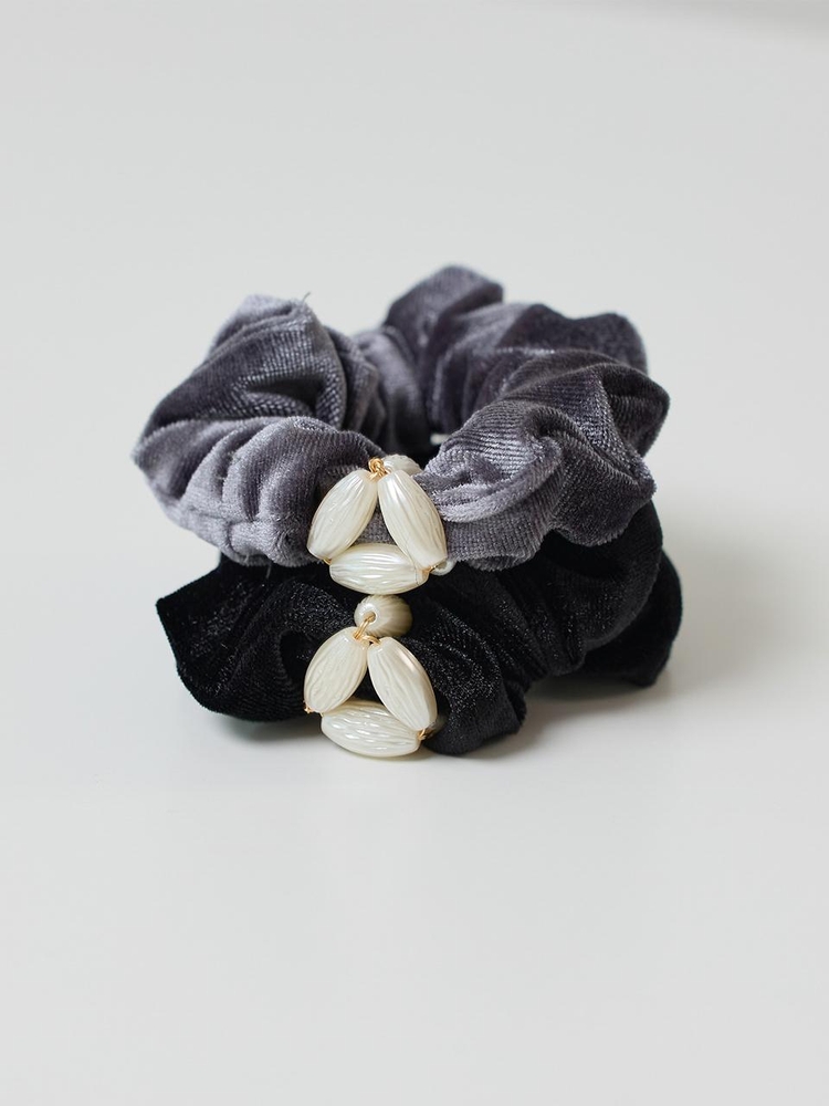 LB_Velvet shine hair scrunchie_2color