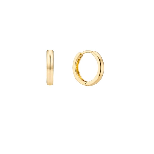 14k Classic One Touch Earrings YG_Small(1ea)