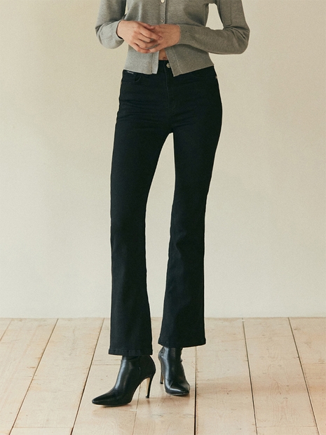 [-7cm 숏버전 추가] SPAN BOOTCUT PANTS_BLACK