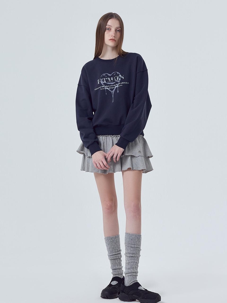 Love Artwork Sweatshirt, Navy