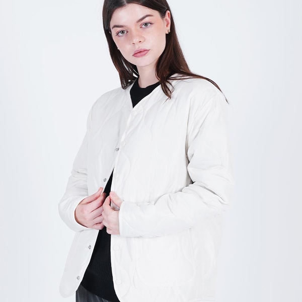 Quilting Light Up Down Jacket (White)