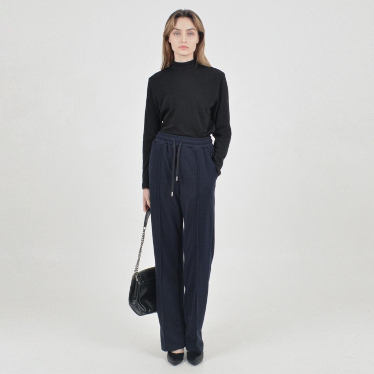 Essential Banding Knit Pants (Navy)