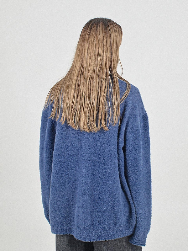 Boocle Angora Cardigan (Blue)