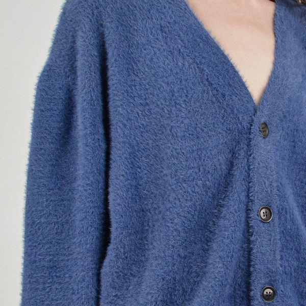 Boocle Angora Cardigan (Blue)