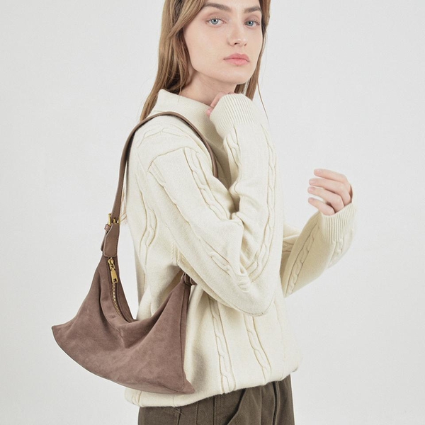 Modal Cable Collar Knit (Cream)