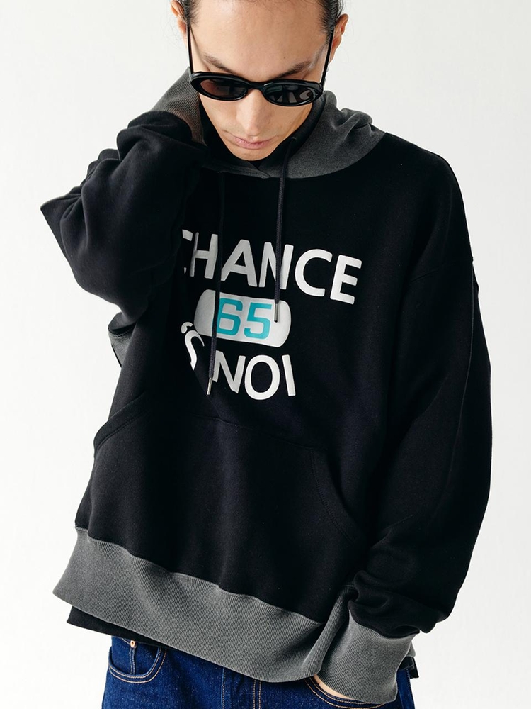 Basket Sweat Hoody (Mix-Black)