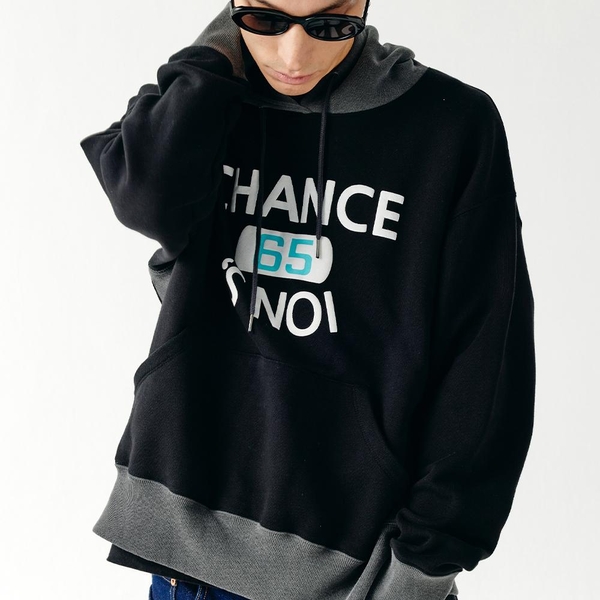 Basket Sweat Hoody (Mix-Black)