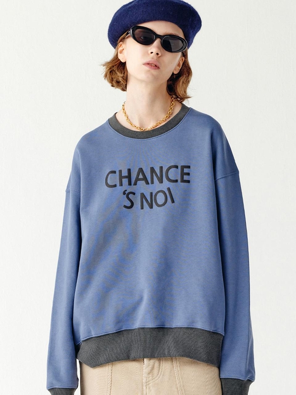 S`noi Sweat Shirt (Mix-Blue)