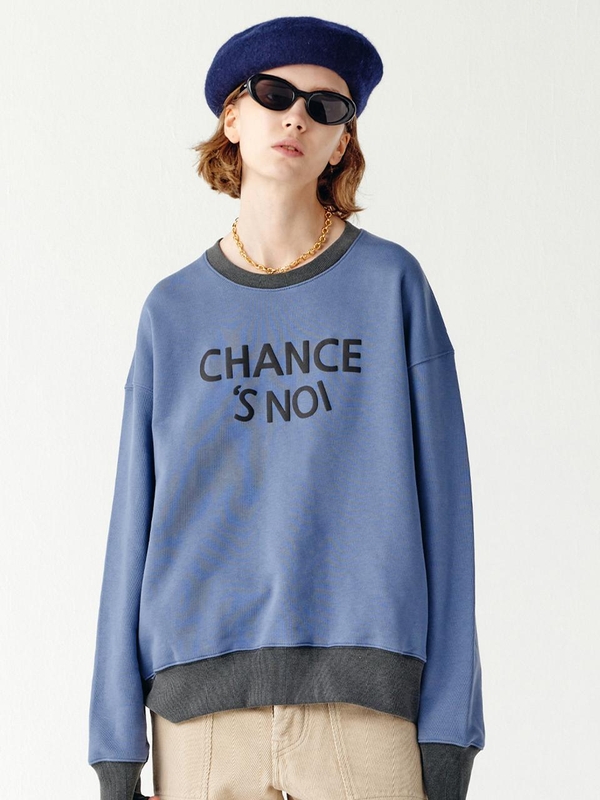 S`noi Sweat Shirt (Mix-Blue)