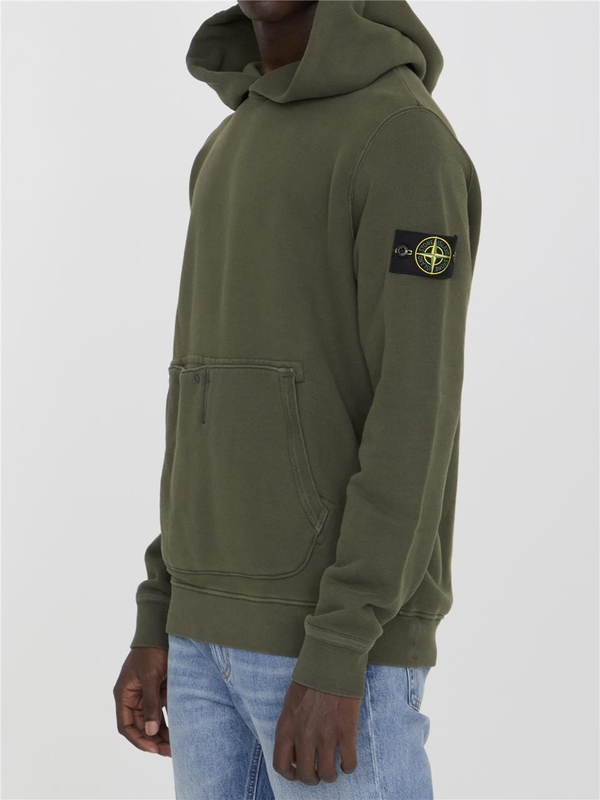 스톤아일랜드 FW24 Cotton hoodie 811561041_V0159 GREEN