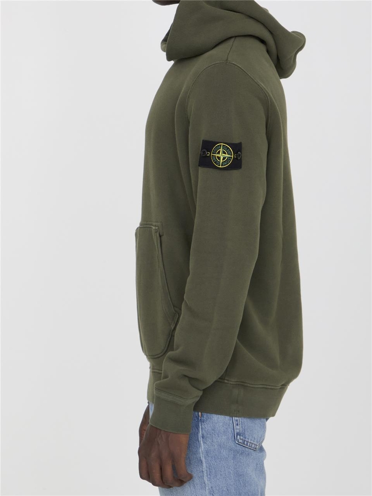 스톤아일랜드 FW24 Cotton hoodie 811561041_V0159 GREEN