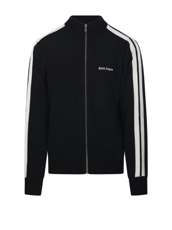 팜 엔젤스 FW24 CLASSIC LOGO KNIT TRACK JACKET PMHA028F24.KNI001 Black