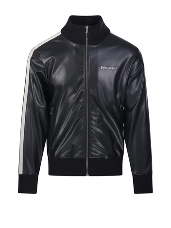 팜 엔젤스 FW24 LEATHER EFFECT TRACK JACKET PMBD058F24.FAB002 Black