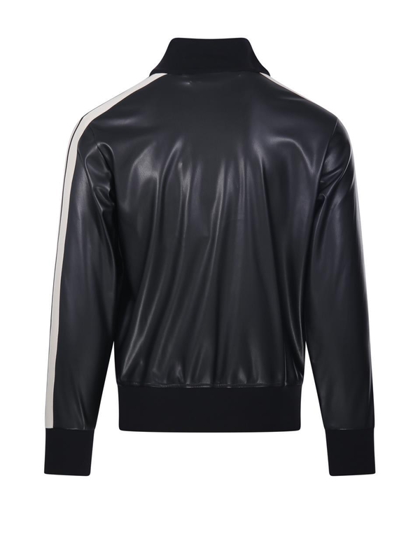 팜 엔젤스 FW24 LEATHER EFFECT TRACK JACKET PMBD058F24.FAB002 Black