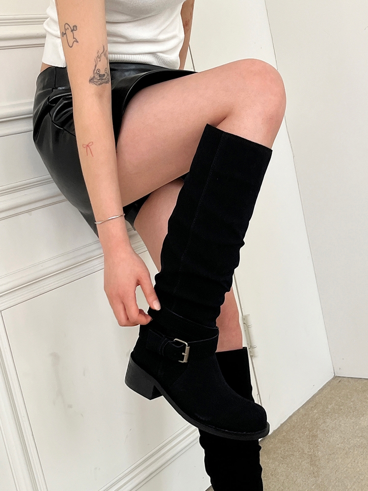 m366유러피 슬라우치 버클 롱부츠 slouchy buckle longboots (2color)