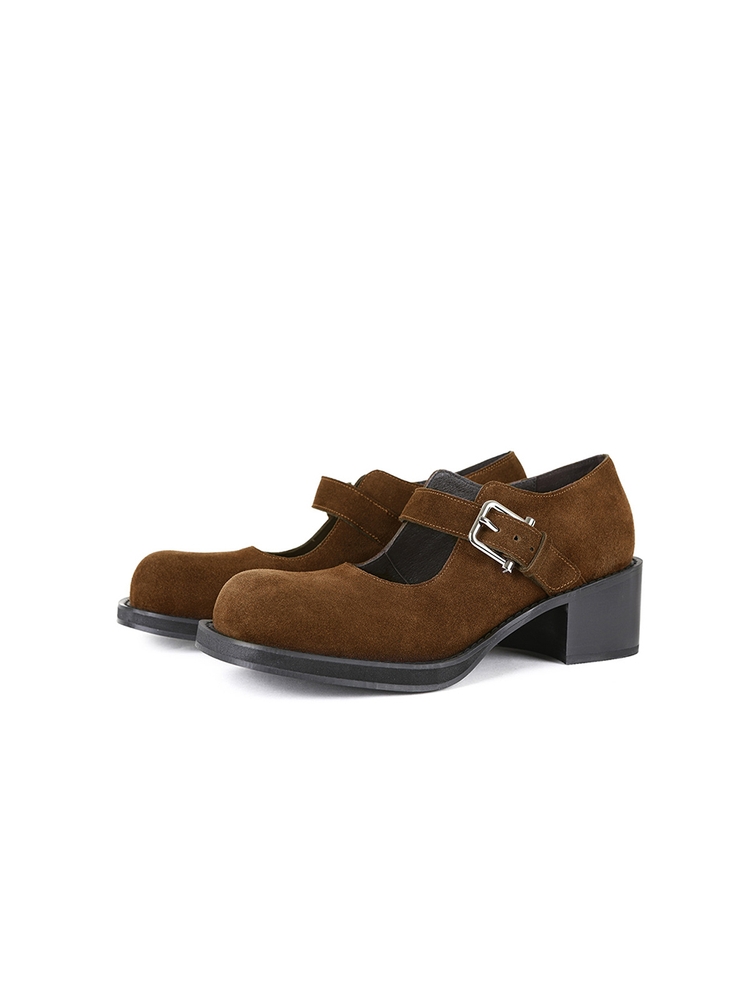 [230size 11/20 예약배송] BROCLE MARY JANE [SUEDE BROWN]