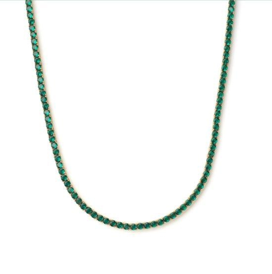 [해외배송] 24SS 크리스탈 헤이즈 목걸이 팬던트 SERENA NECKLACE EMERALD