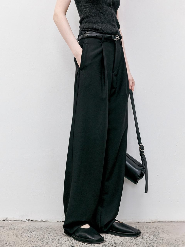 (9/11 예약 배송)TG_Draped one tuck slacks_2color