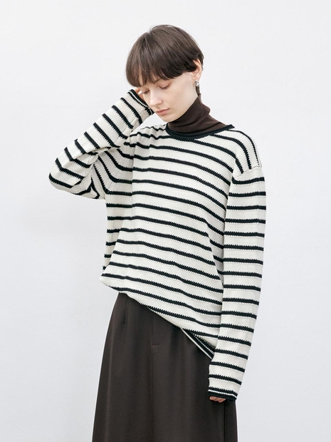 TG_Striped wool pullover sweater