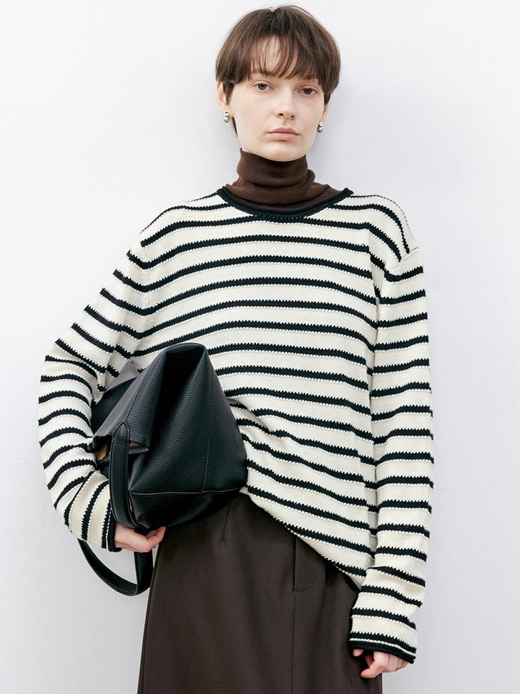 TG_Striped wool pullover sweater