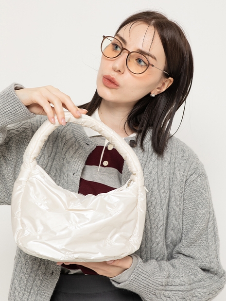 ［24FW］LKET QUILTING MINI TOTE BAG WHITE