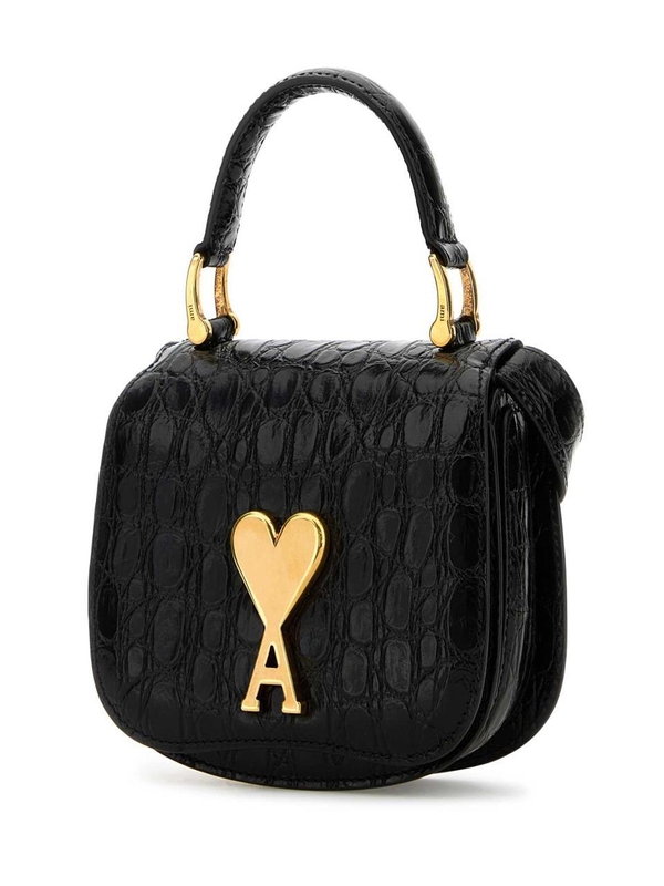 아미 FW24 LOVE HANDBAGS ULL008AL0075 001 Black