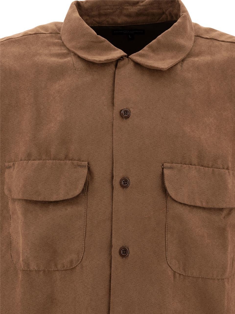 엔지니어드 가먼츠 FW24 Classic shirt 24F1A005CT274 Brown