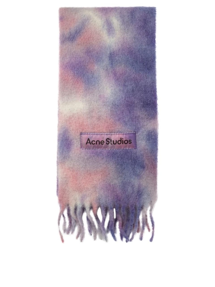 아크네 스튜디오 FW24 Tie-Dye scarf CA0284DQI Purple