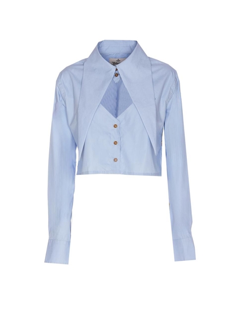 비비안웨스트우드 FW24 Vivienne Westwood Shirts Blue 1501005UW009QK403 Blue