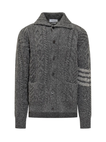 톰 브라운 FW24 THOM BROWNE Knitwear MKC558AY1506 035 MED GREY