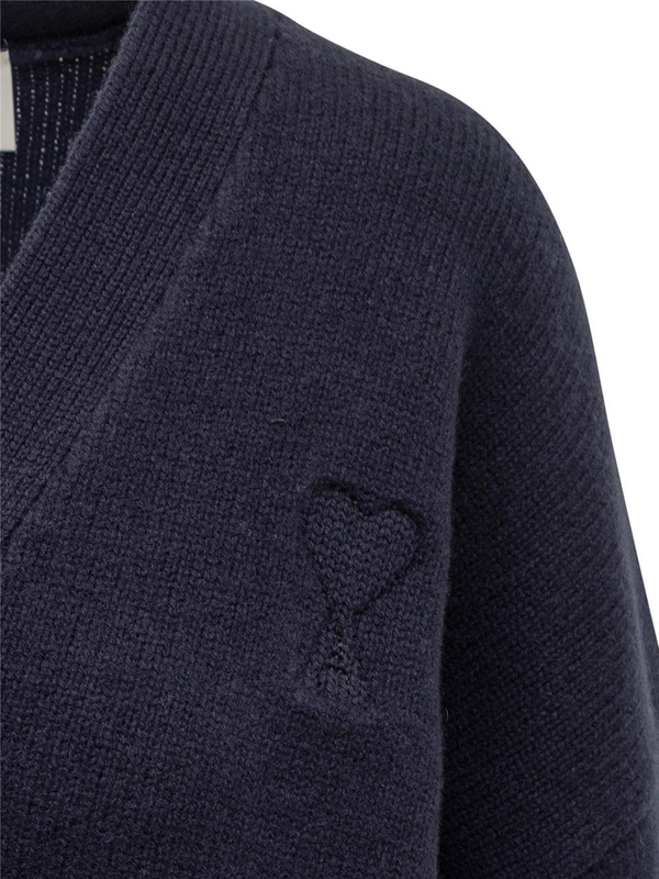 아미 FW24 AMI ALEXANDRE MATTIUSSI Knitwear UKC044KN0028. 4011 NAVY BLUE