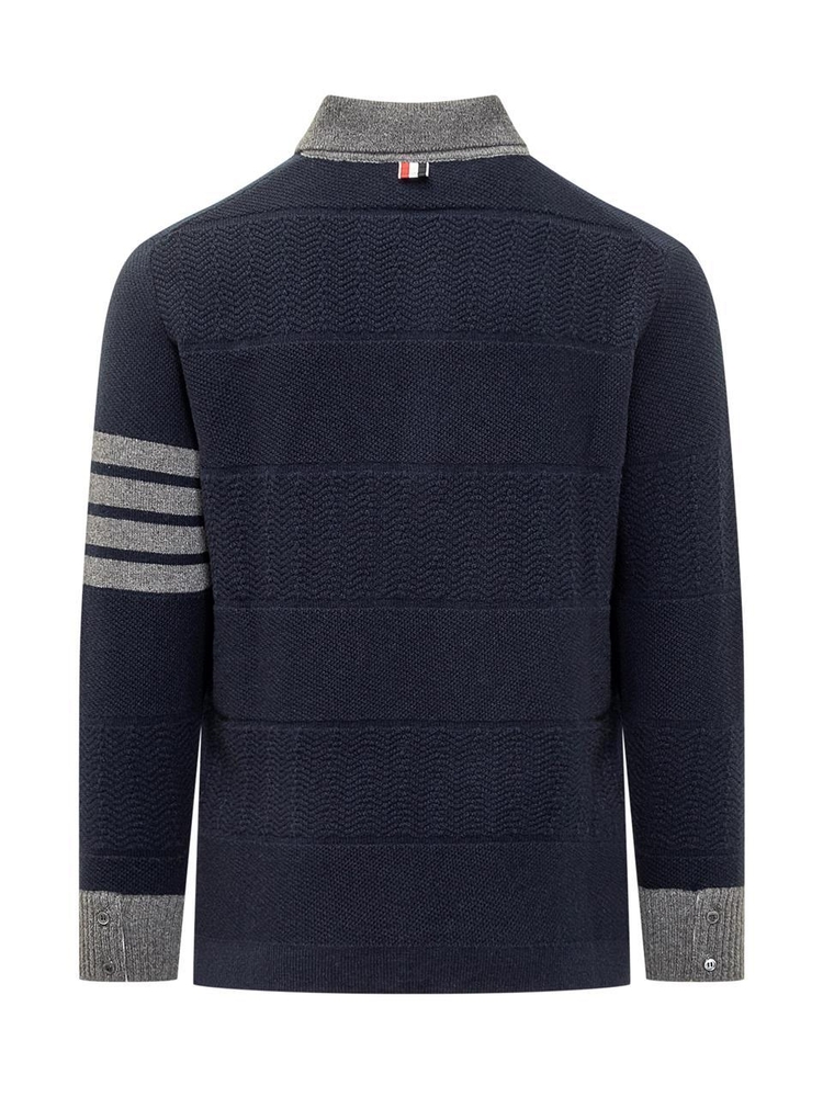 톰 브라운 FW24 THOM BROWNE Knitwear MKP127AY1030 415 NAVY