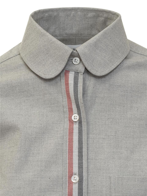 톰 브라운 FW24 THOM BROWNE Shirts FLL164AF0351 035 MED GREY