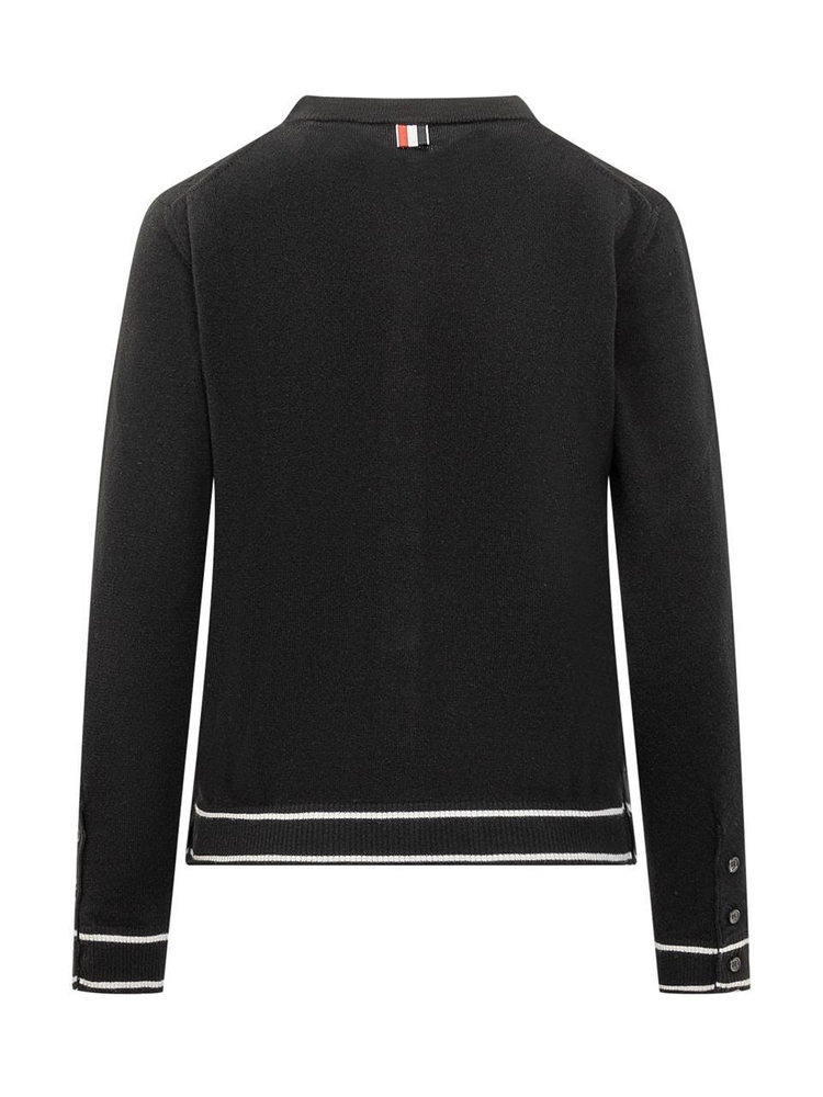 톰 브라운 FW24 THOM BROWNE Knitwear FKC604EY1029 001 BLACK