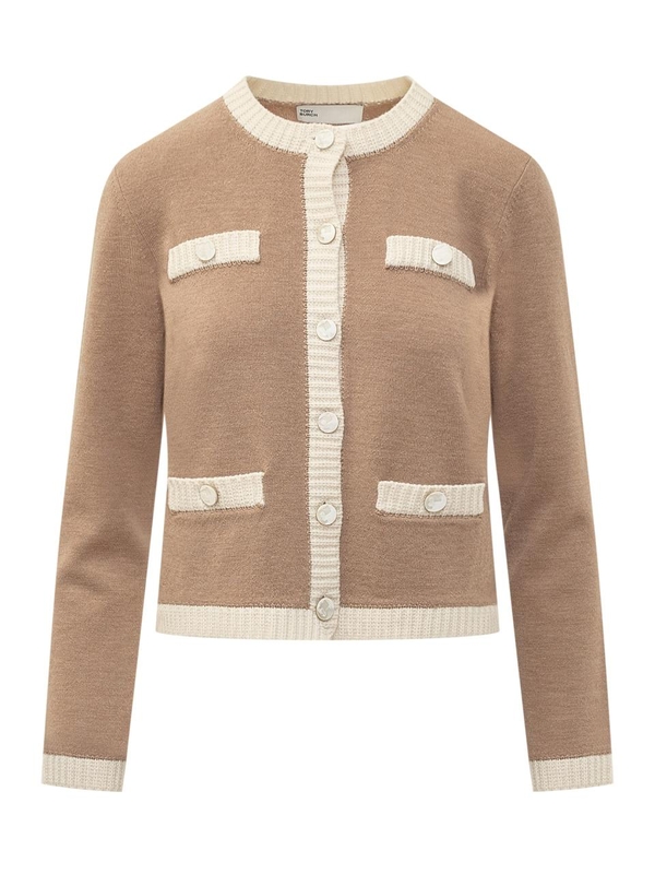 토리버치 FW24 TORY BURCH Knitwear 162763 265 CAMEL HEATHER