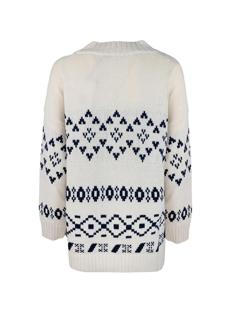 위켄드 막스마라 FW24 Acacia cardigan in jacquard cotton 2425346031600-ACACIA001 White