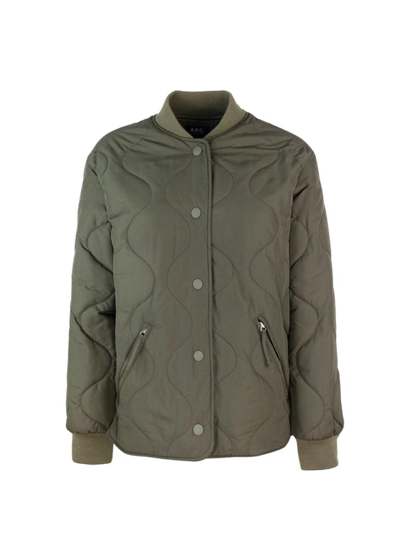 아페쎄 FW24 APC Military Green Quilted Jacket PSAJA-F02947JAC Green