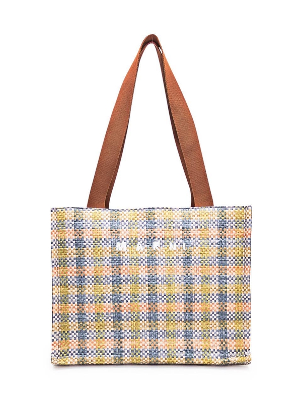 마르니 SS24 MARNI Shopping bag SHMP0078U5P6744 ZO754 LEMON/APRICOT/MOCA