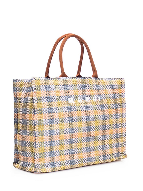 마르니 SS24 MARNI Shopping bag SHMP0078U5P6744 ZO754 LEMON/APRICOT/MOCA