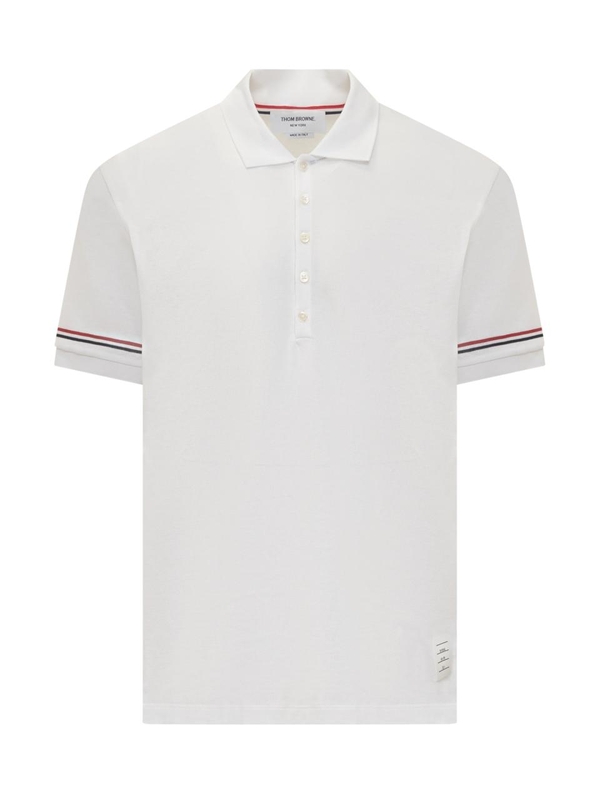 톰 브라운 SS24 THOM BROWNE Polo MJP193AJ0129 100 WHITE