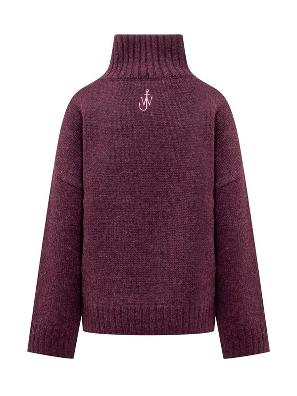 JW 앤더슨 FW24 JW ANDERSON Knitwear KW1291YN0367 724 PLUM/BUBBLEGUM PINK