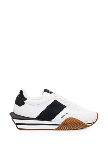 톰 포드 FW24 TOM FORD Sneakers J1292TAP003N 5W004 WHITE/BLACK CREAM