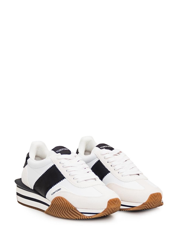 톰 포드 FW24 TOM FORD Sneakers J1292TAP003N 5W004 WHITE/BLACK CREAM