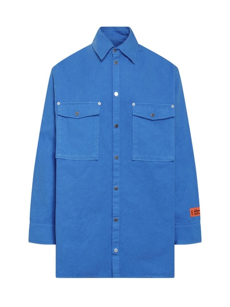 헤론프레스톤 FW22 HERON PRESTON Shirts HMGA031F22FAB001 4500 blue