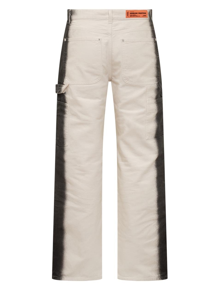 헤론프레스톤 SS23 HERON PRESTON Pants HMCA027S23FAB002 0110 WHITE BLACK