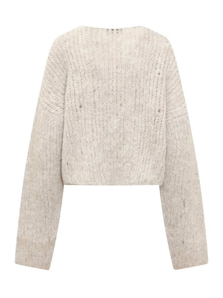 앰부쉬 FW23 AMBUSH Knitwear BWHE031F23KNI001 0100 BLANC DE BLANC